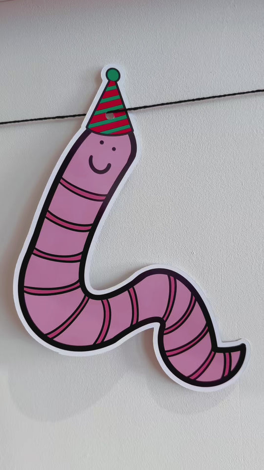 Worm Party Garland