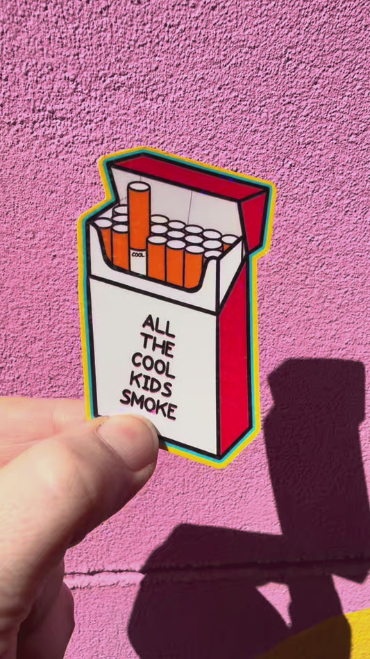 Cigarette Packet Sticker