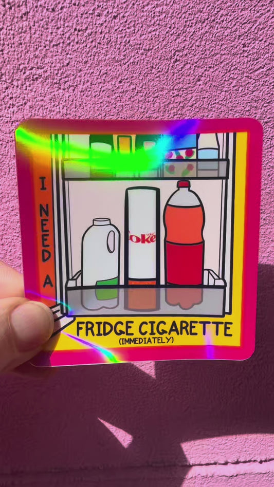 Fridge Cigarette Sticker