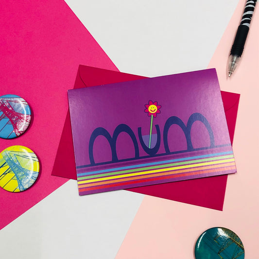 Mum Flower Greetings Card