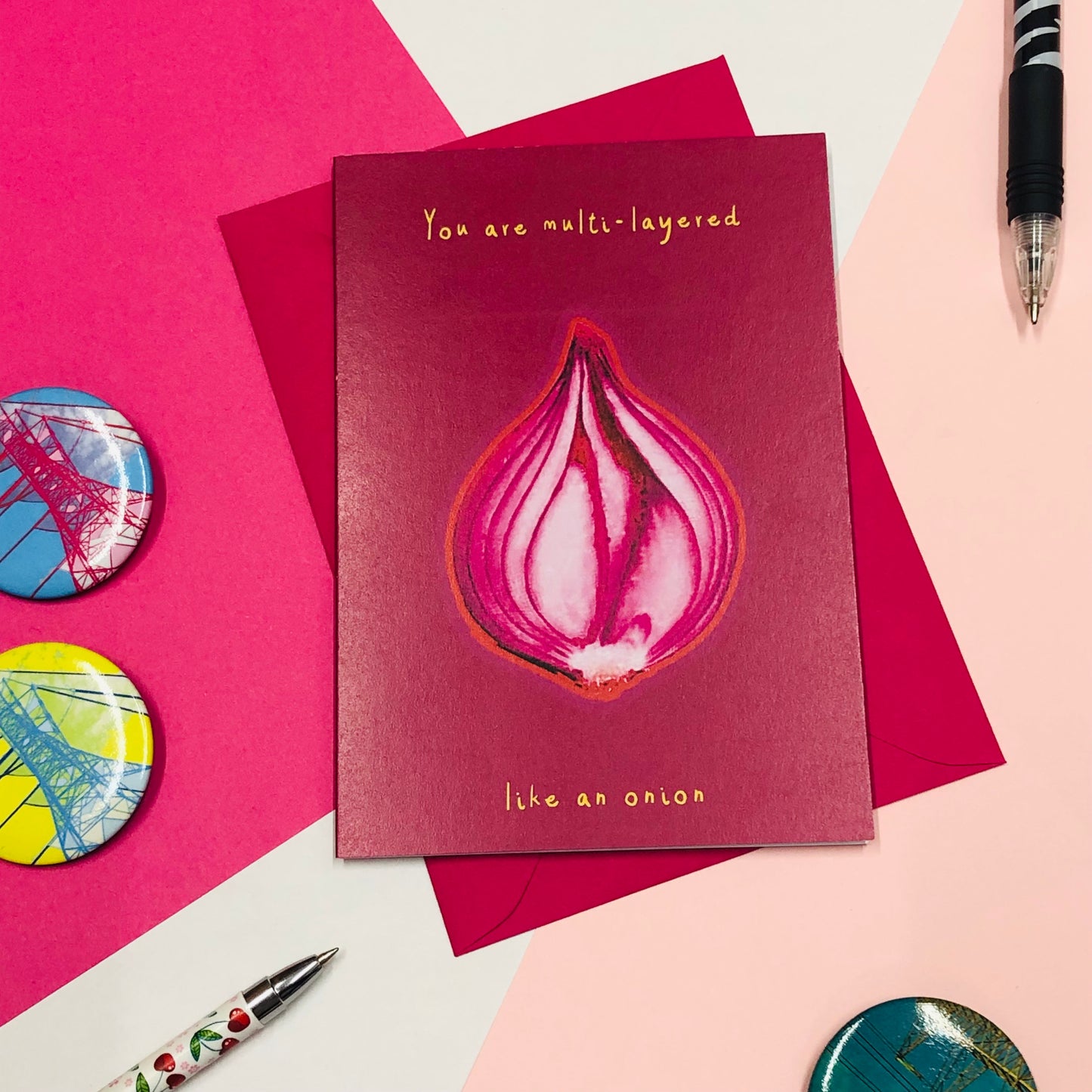 Onion Greetings Card