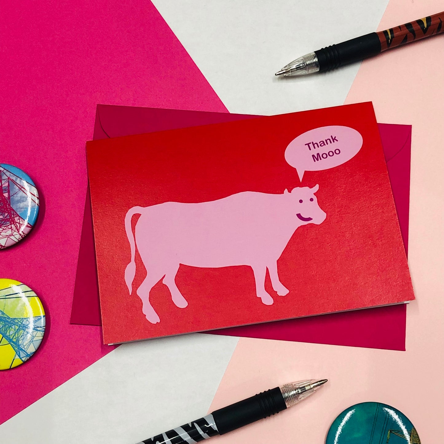 Thank Moo Greetings Card