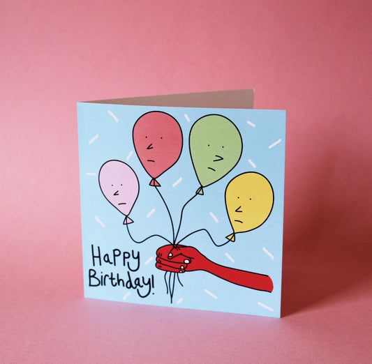 Happy Birthday Balloons Card