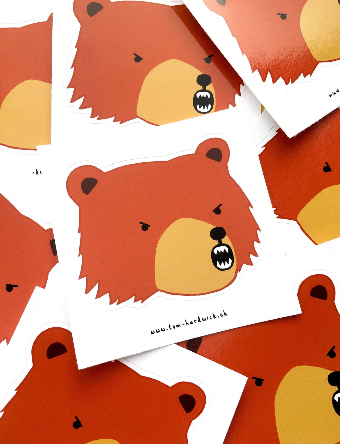 Bear Kiss-Cut Vinyl Sticker