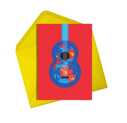 Eight String Birthday Card