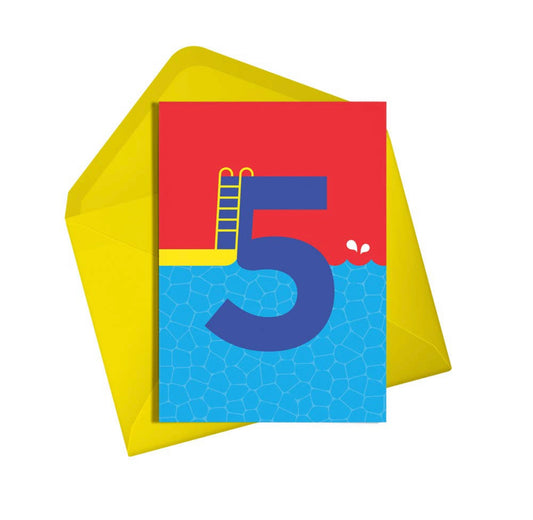 Five Dive Birthday Card