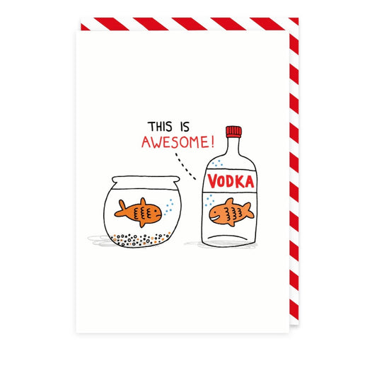 Vodka Goldfish Card