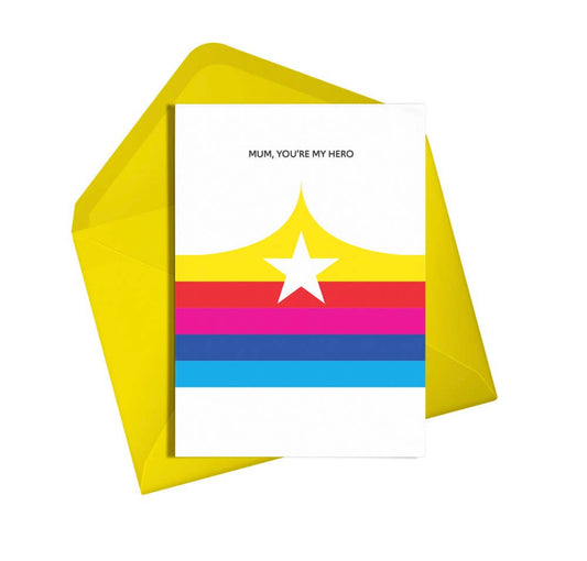 Mum, You're My Hero Card