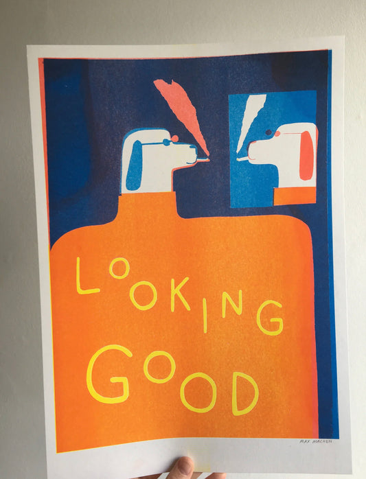 Looking Good A3 Riso Print