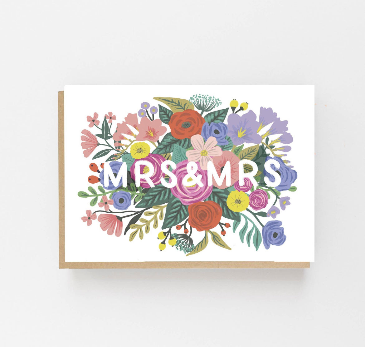 Mrs & Mrs Wedding Card
