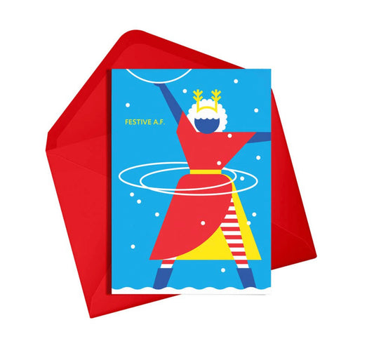 Festive AF Christmas Card