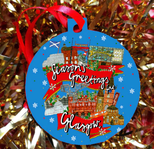 Seasons Greetings Fae Glasgow! Christmas Decoration