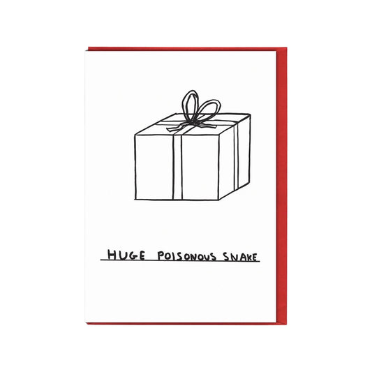 Huge Snake Christmas Card