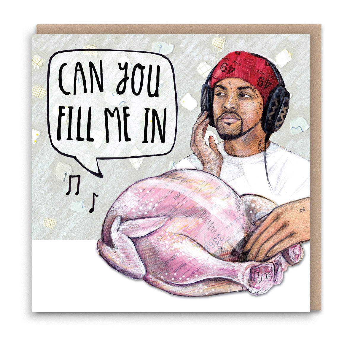 Fill Me In Christmas Card