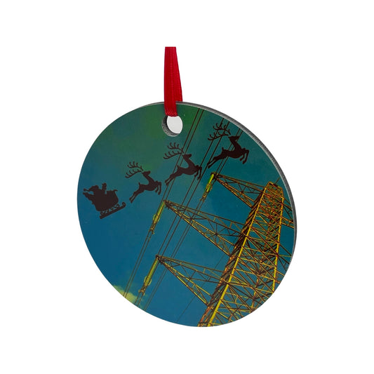 Blue Pylon Christmas Decoration