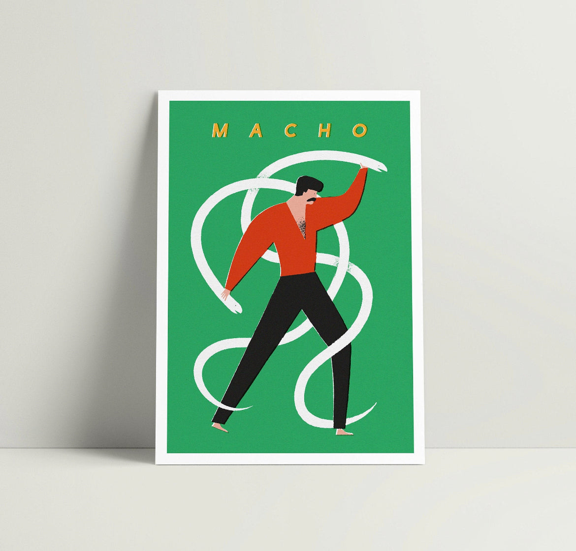 Macho Pattern Macho Art Print – studiopylon