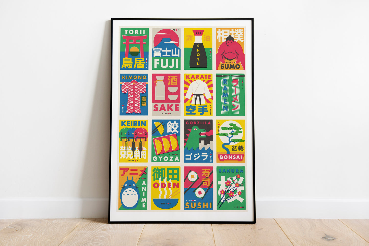 Japanese Matchbox Label Illustration Art Print