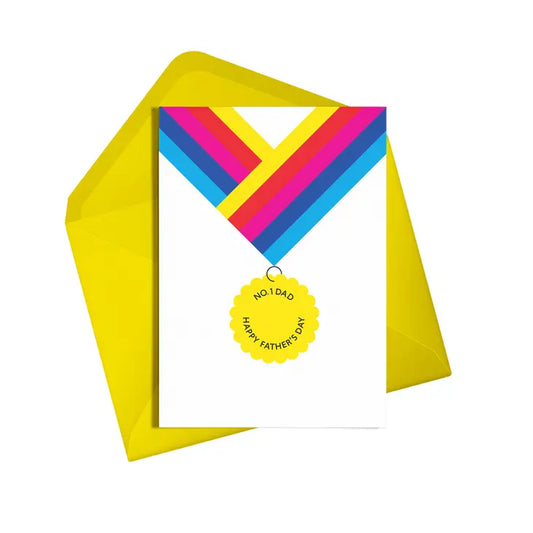 No.1 Dad Fathers Day Card